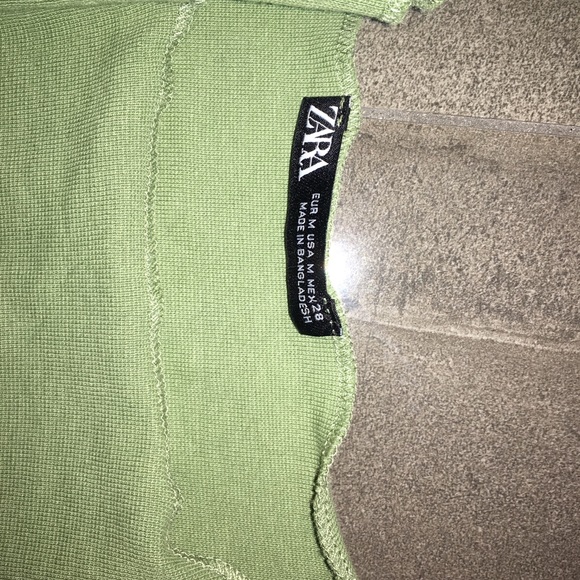 Zara Olive Green Croptop - Picture 6 of 6